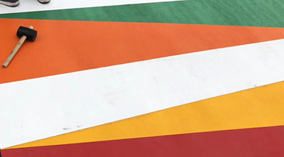 熱熔彩色防滑標線