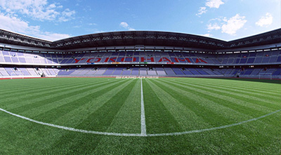 人造草足球場如何進行草坪粘接施工？