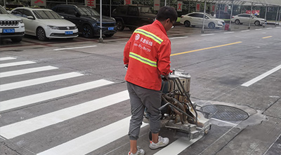 廠區如何進行道路交通標線施工？